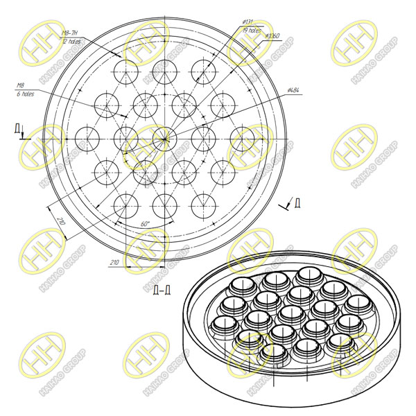 Special Shaped Tube Sheet Drawing