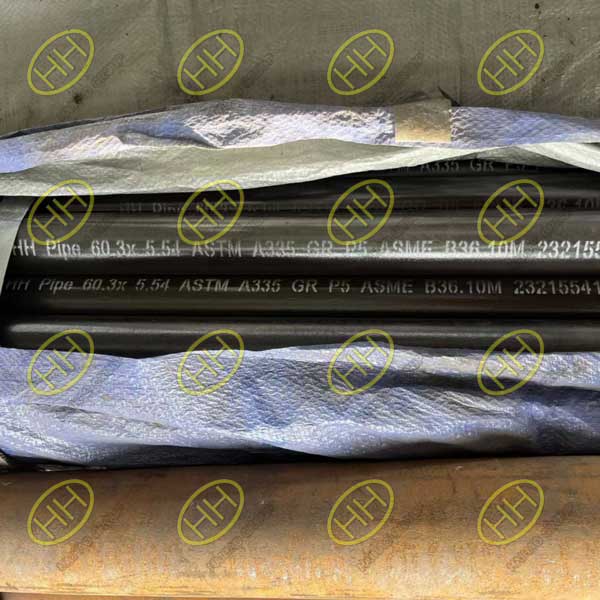 ASME B36.10 ASTM A335 GR P5 SMLS Pipe