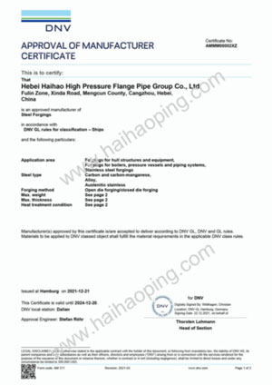 DNV Certificate